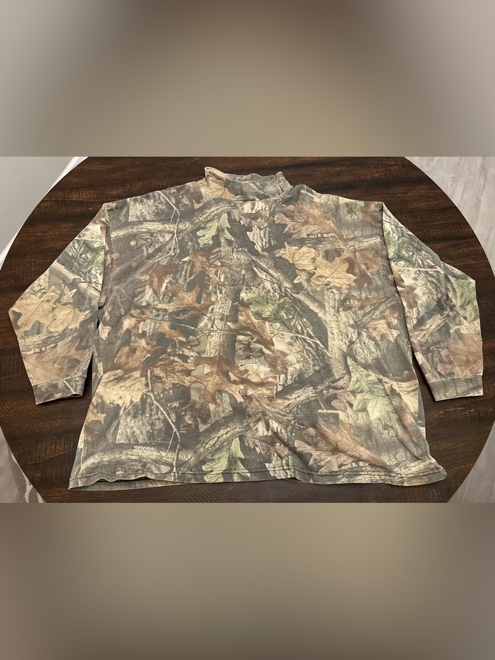 Vintage Walls Shirt Mens 3XL Advantage Timber Camo Hunting Mock Neck Outdoor